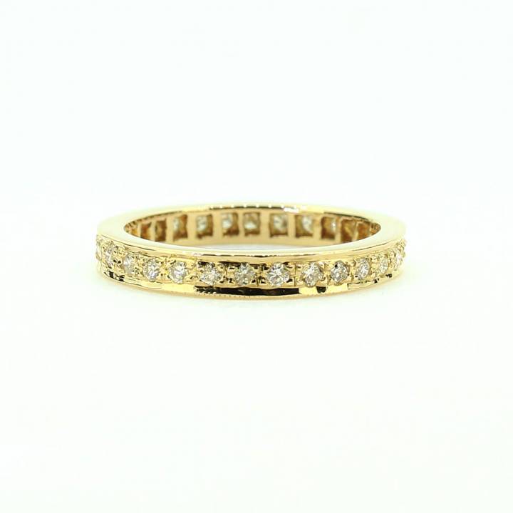 Pre-Owned 18ct Gold Diamond Full Eternity Ring Total 0.60ct