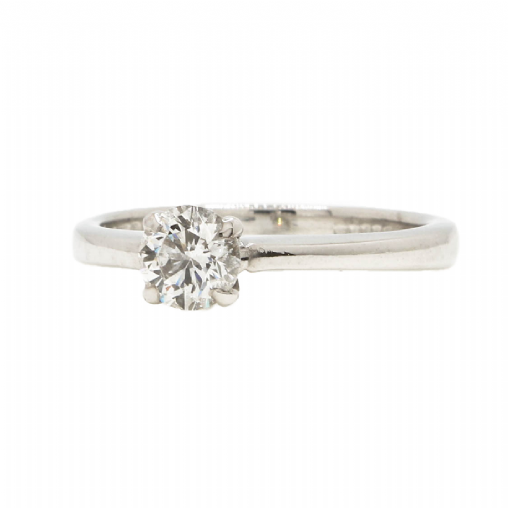 Pre-Owned 18ct White Gold Diamond Solitaire Ring 0.44ct