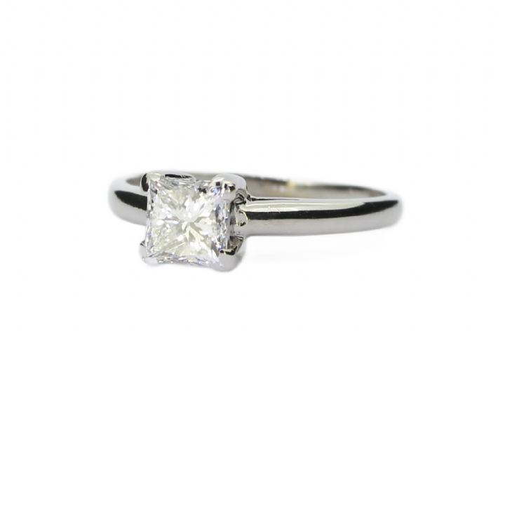 Pre-Owned 18ct White Gold Diamond Solitaire Ring 0.70ct 1601865