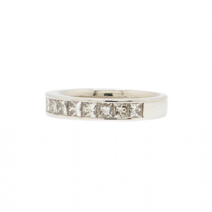 Pre-Owned 18ct White Gold Diamond Half Eternity Ring 1.00ct 1603352