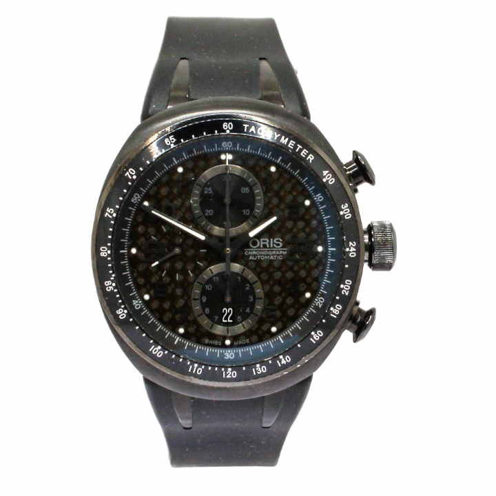 Pre-Owned 44.5mm Oris TT3 Black Titanium Watch 7219122