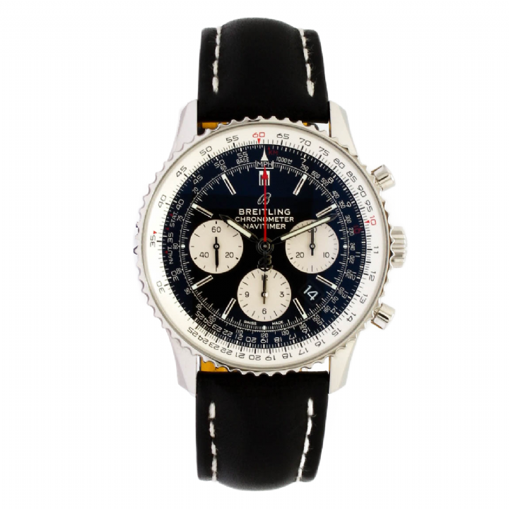 Pre-Owned 43mm Breitling Navitimer Watch, Original Papers 1704330