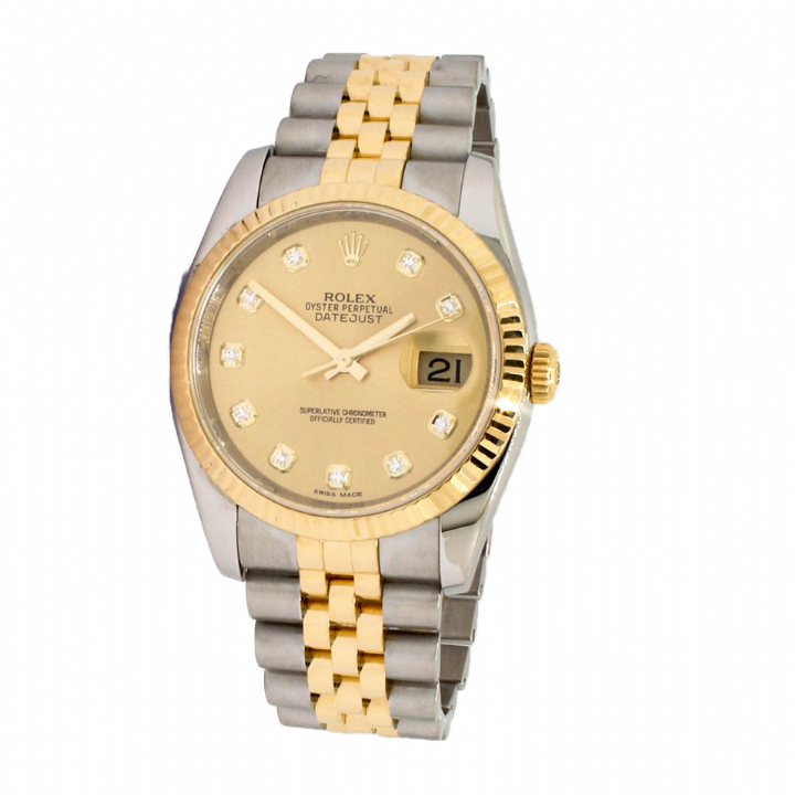 Pre-Owned 36mm Rolex DateJust Watch, Diamond Dial 116233 1701735