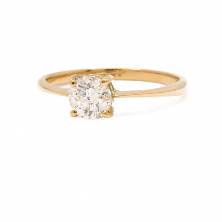 Pre-Owned 18ct Yellow Gold Diamond Solitaire Ring 0.63ct