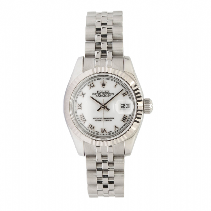 Pre-Owned 26mm Rolex DateJust Watch, White Dial 179174 7201247