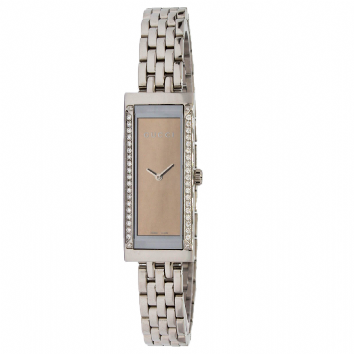 Pre-Owned Gucci 'G' Frame Diamond Set Watch