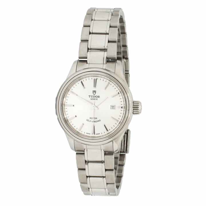 Pre-Owned 28mm Tudor Style Watch, Silver Dial