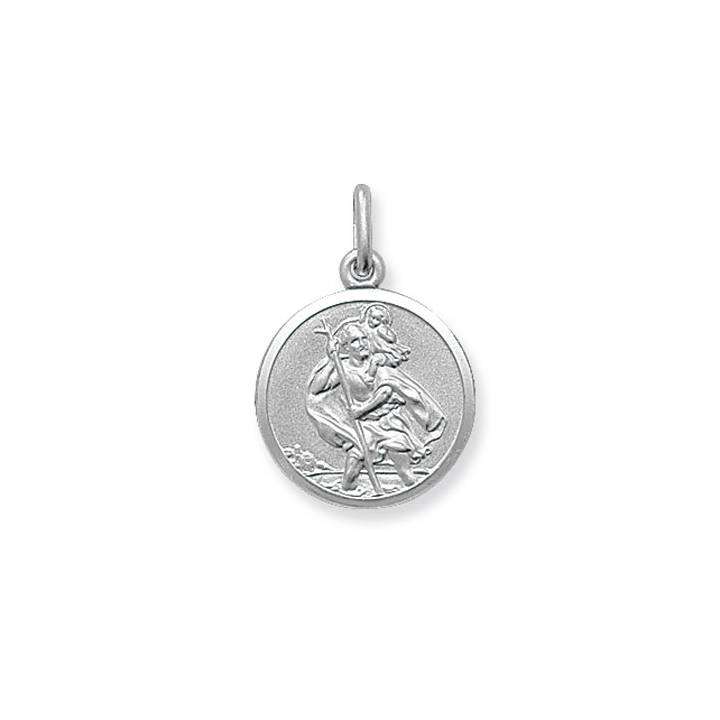 New Silver Small St. Christopher Pendant 1102198