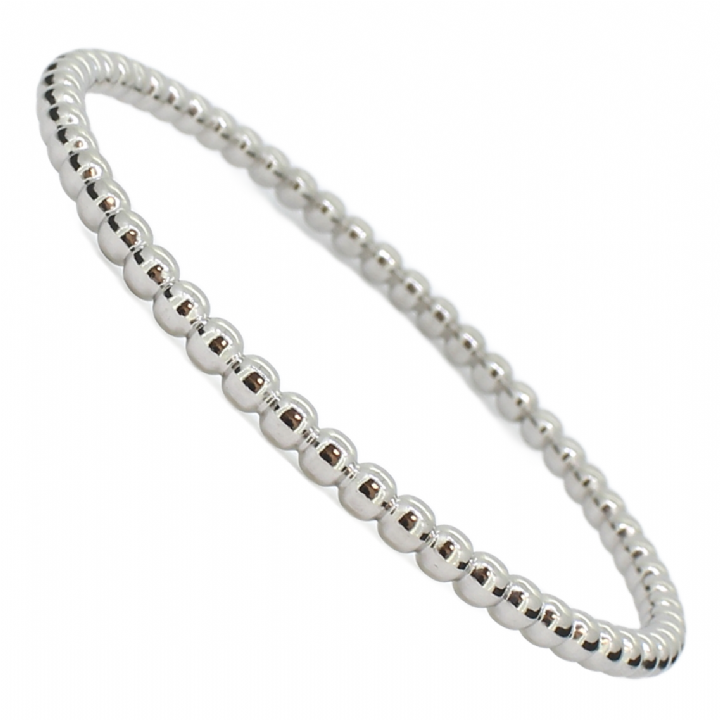 New Silver Plain Bobble Bracelet 1109085