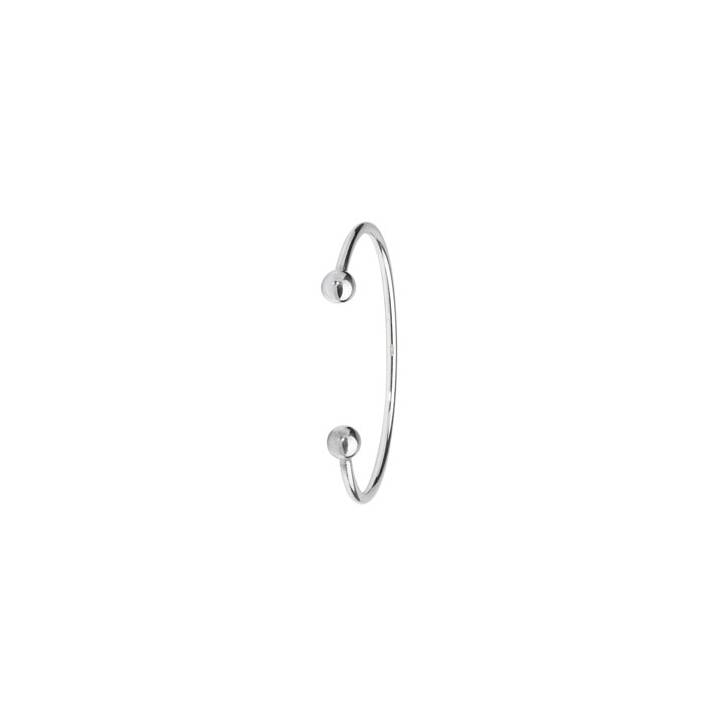 New Silver Plain Torque Bracelet 1109059