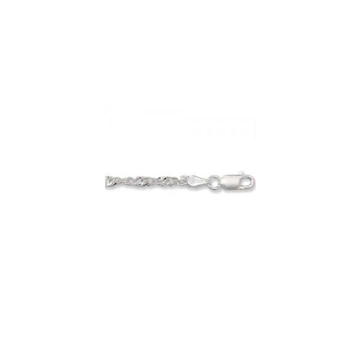 New Silver Twisted Curb Anklet