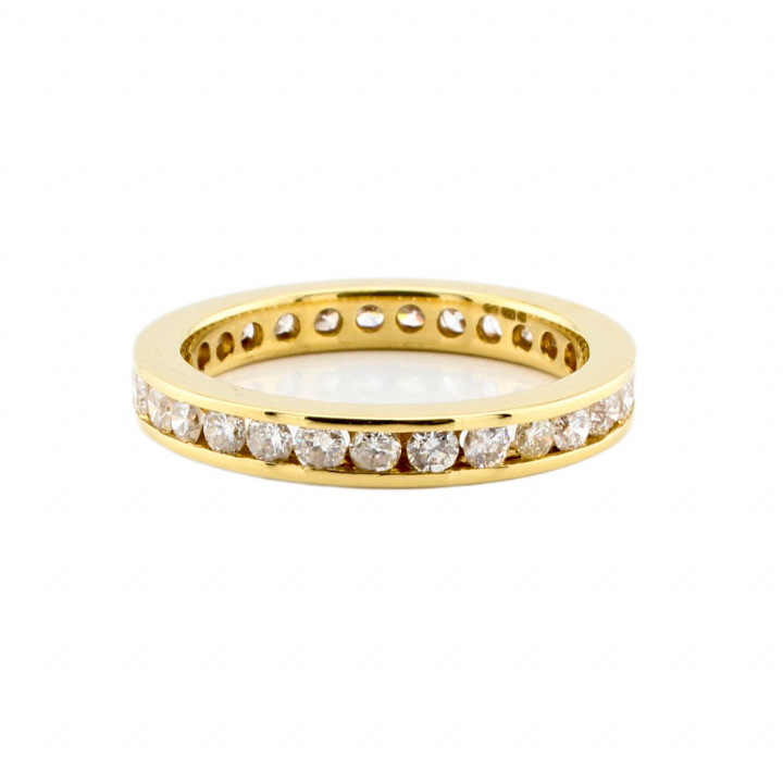 Pre-Owned 18ct Gold Diamond Full Eternity Ring Total  1.00ct 1603358