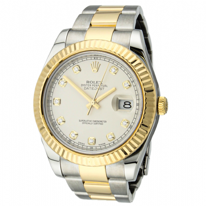 Pre-Owned 41mm Rolex DateJust 41 Watch, Diamond Dial 116333