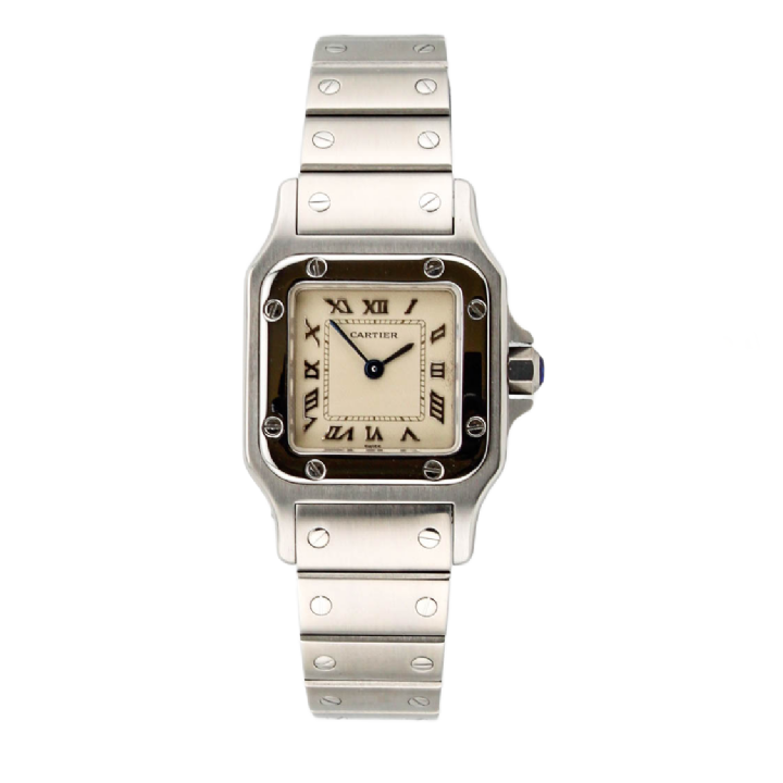Pre-Owned 24mm Cartier Santos Watch, Cream Dial 1702386