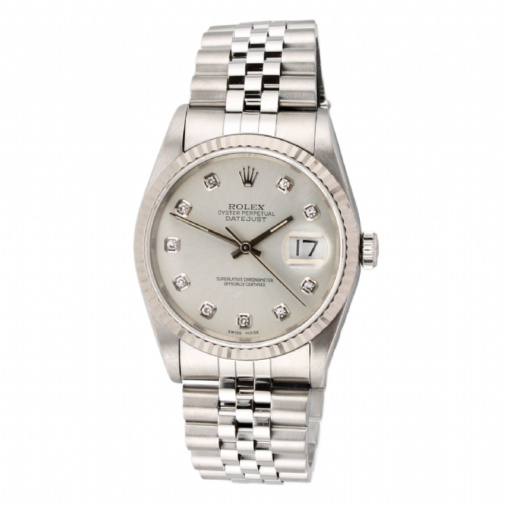 Pre-Owned 36mm Rolex Datejust Watch, Diamond Dial 1701843