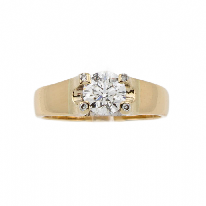 Pre-Owned 14ct Yellow Gold Diamond Solitaire Ring 1.00ct