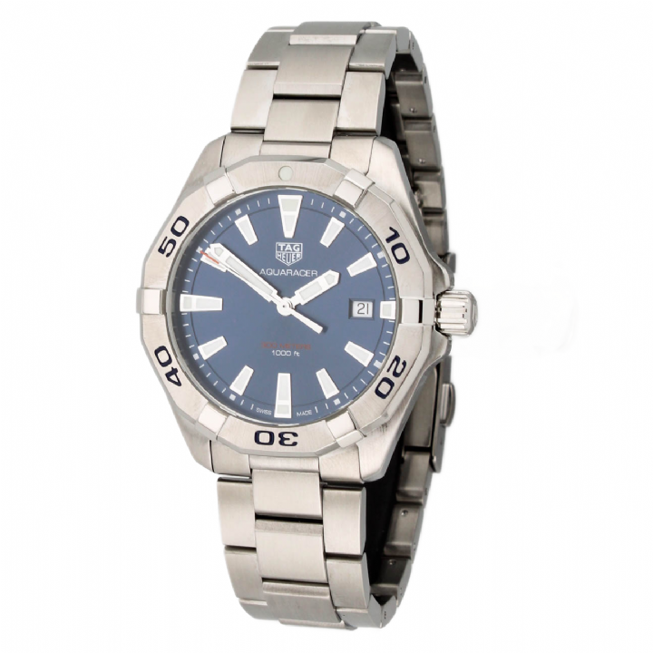 Pre-Owned 41mm Tag Heuer Aquaracer Watch, Blue Dial