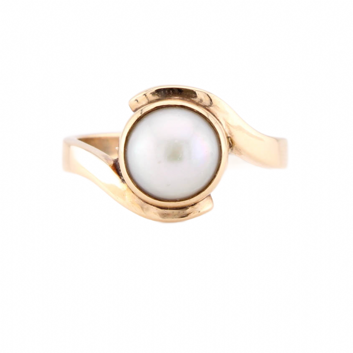 Pre-Owned 9ct Yellow Gold Pearl Dress Ring 1506001