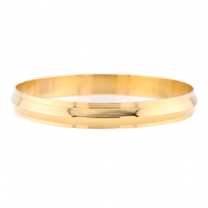 Pre-Owned 18ct Yellow Gold Solid Bangle
