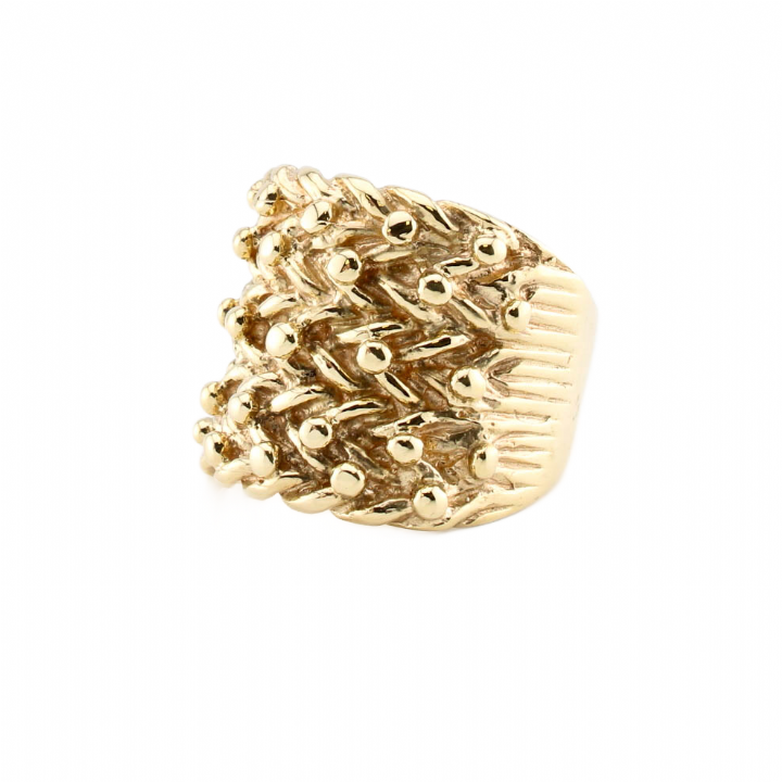 Pre-Owned 9ct Yellow Gold 5 Row Keeper Ring 1508492