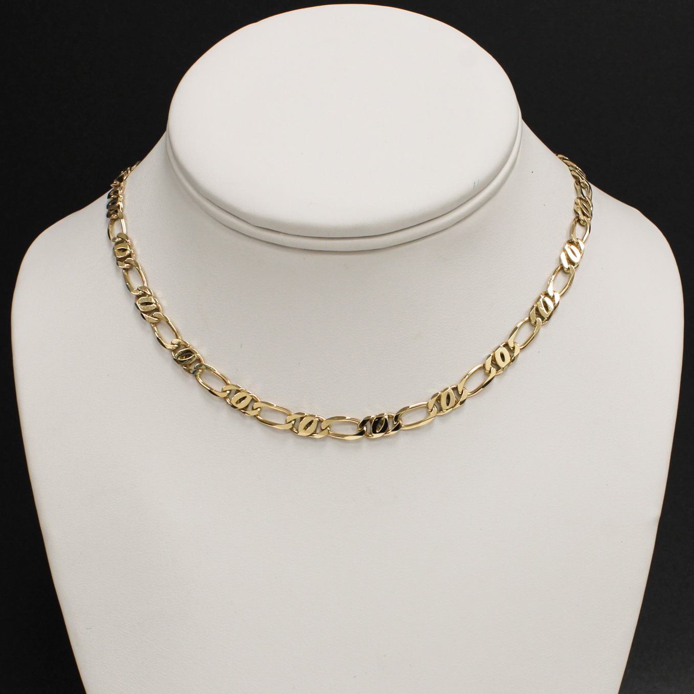 9ct Yellow Gold 18" Fancy Link Chain
