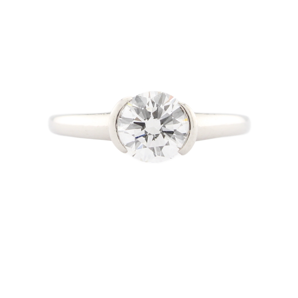 Platinum Diamond Solitaire Ring 0.90ct