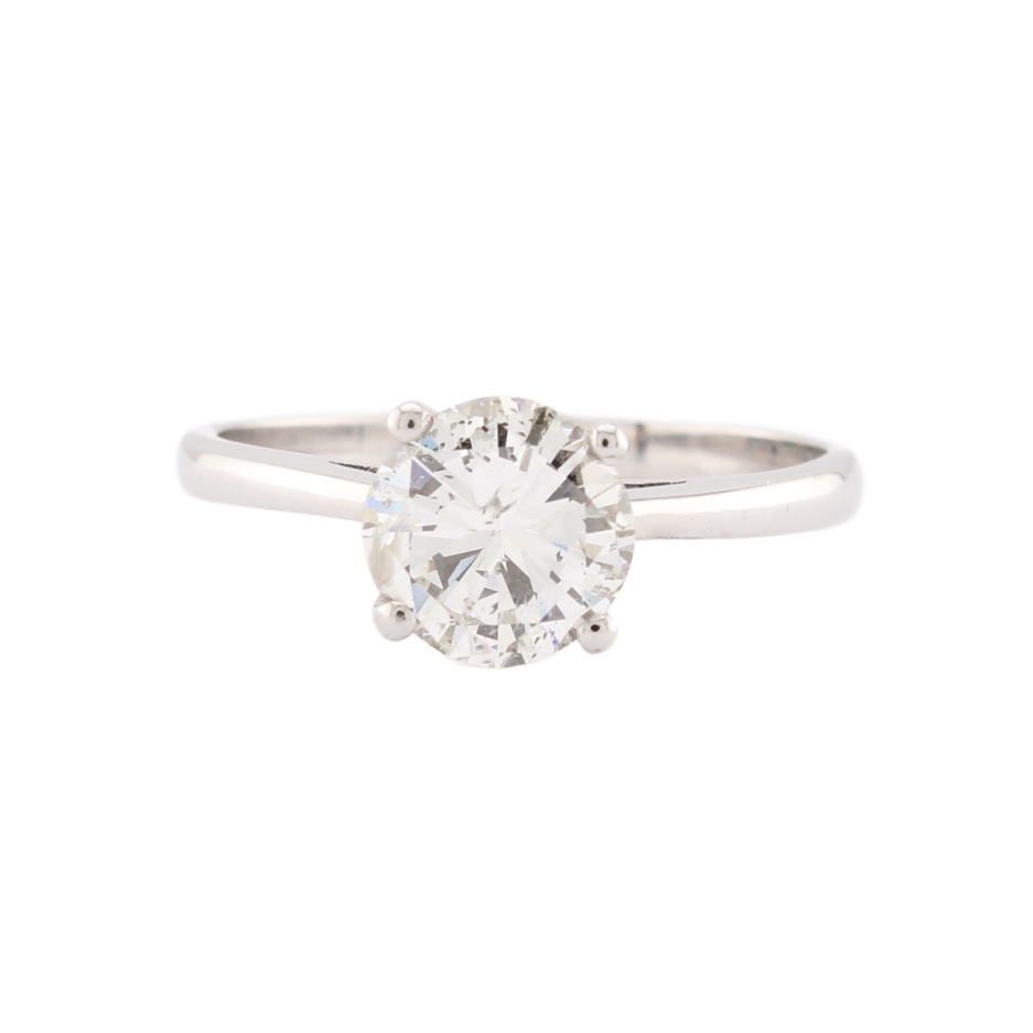 18ct White Gold Diamond Solitaire Ring 1.50ct