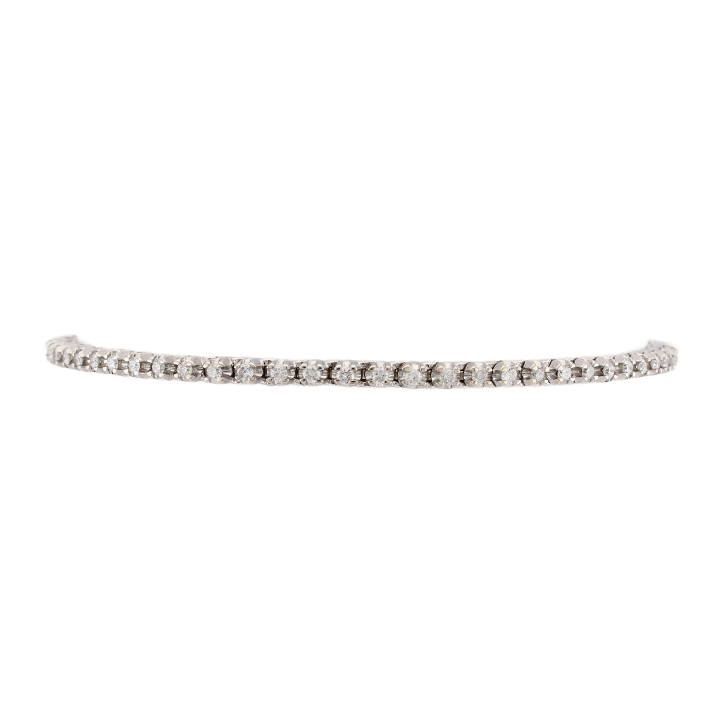18ct Yellow Gold Diamond Line Bracelet Total 1.05ct 18ct Yellow Gold Diamond Line Bracelet Total 1.05ct