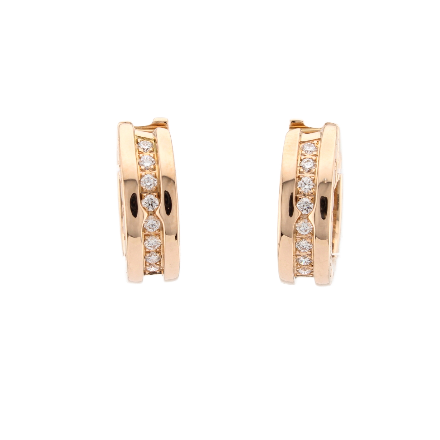 Bvlgari B.Zero Hoop Earrings Total 0.18ct