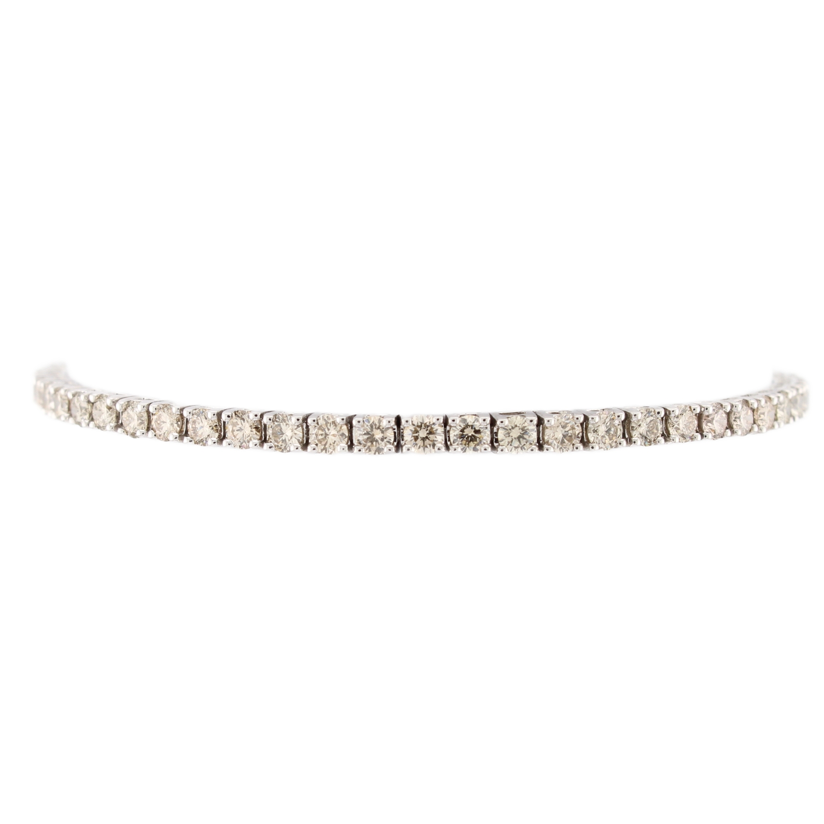 9ct White Gold Diamond Line Bracelet Total 5.00ct 9ct White Gold Diamond Line Bracelet Total 5.00ct