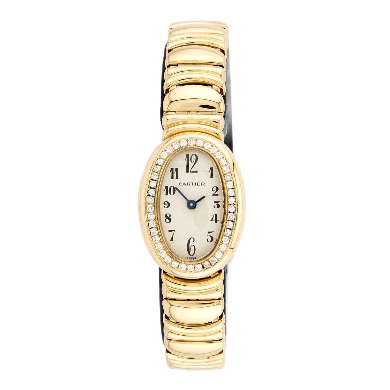 24mm Cartier 18ct Gold Baignoire Watch, Original Papers 24mm Cartier 18ct Gold Baignoire Watch, Original Papers