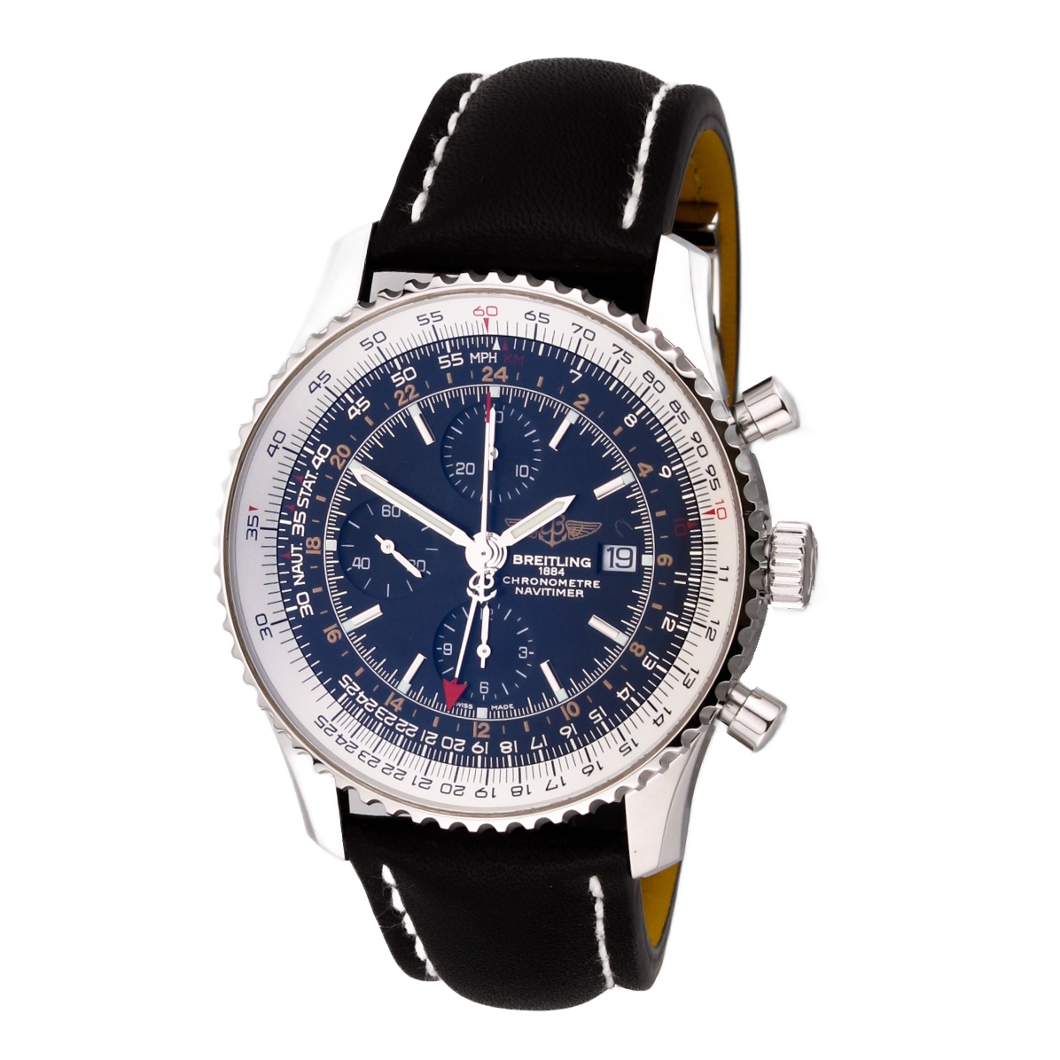 46mm Breitling Navitimer Watch, Original Papers