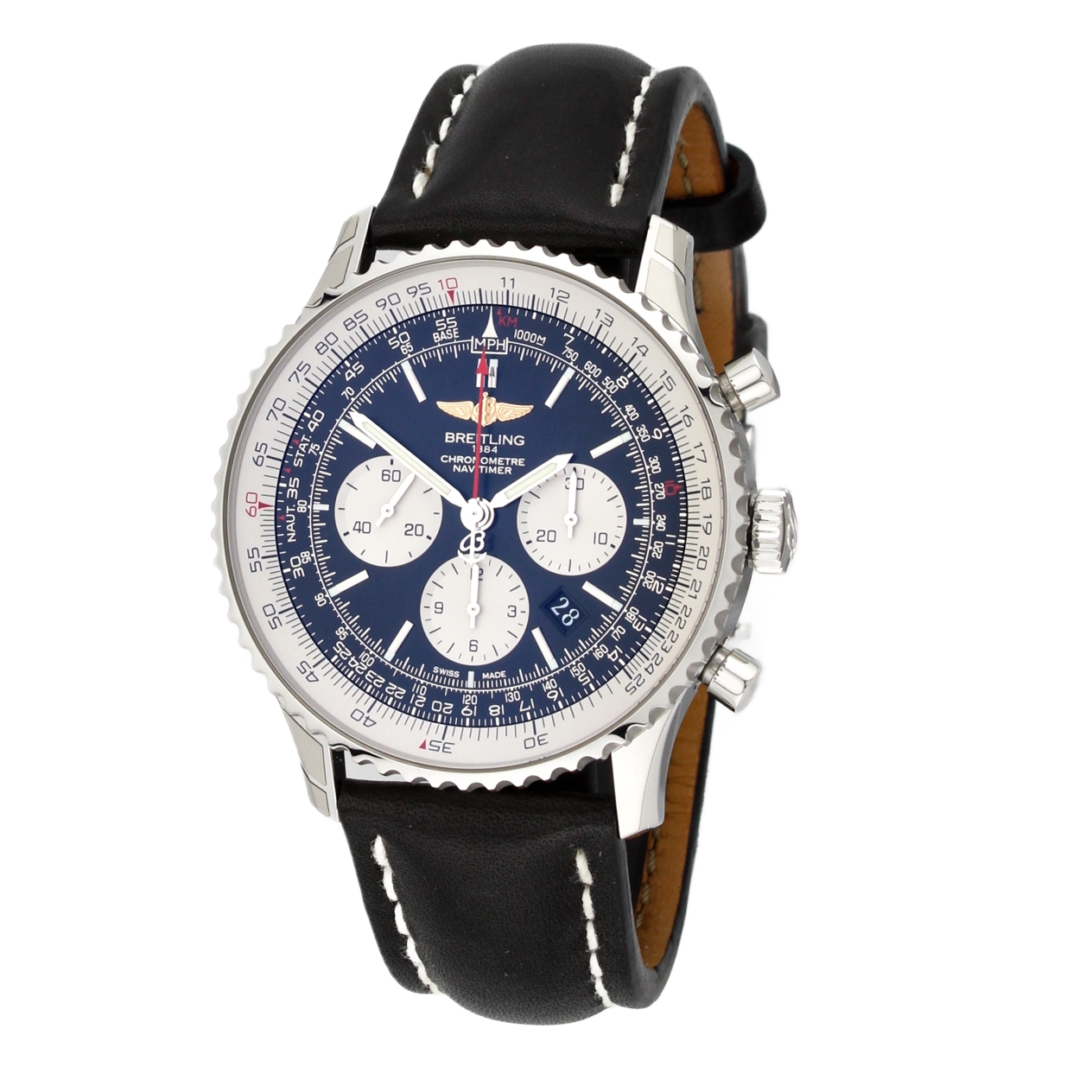 46mm Breitling Navitimer Watch, Original Papers