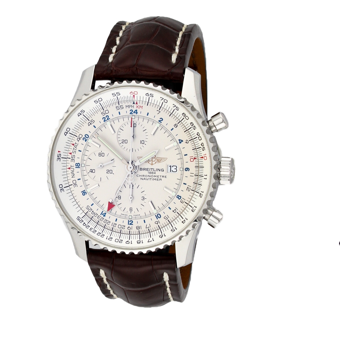 46mm Breitling Navitimer Chrono GMT Watch, Original Papers