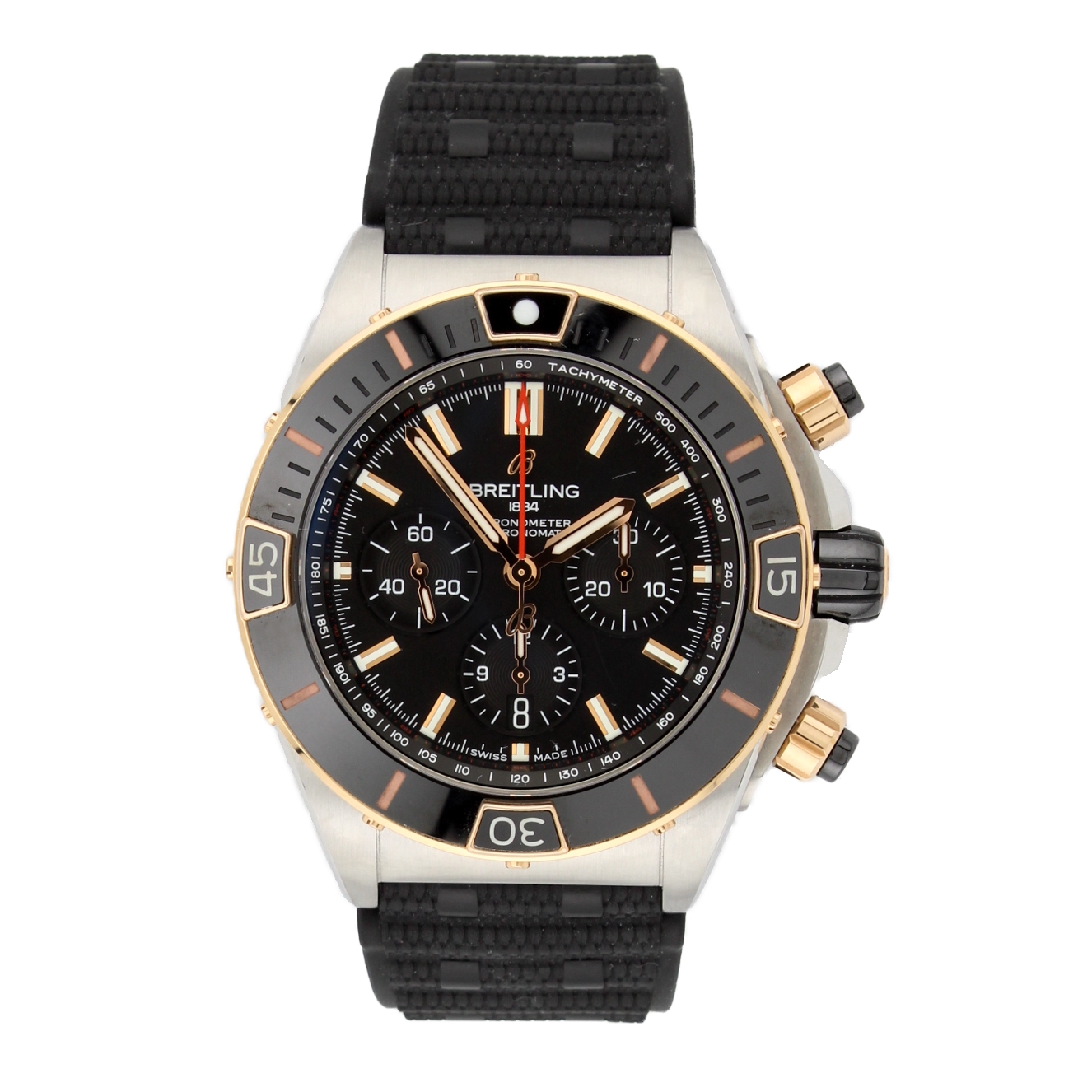 44mm Breitling Super Chronomat B01 Watch, Original Papers