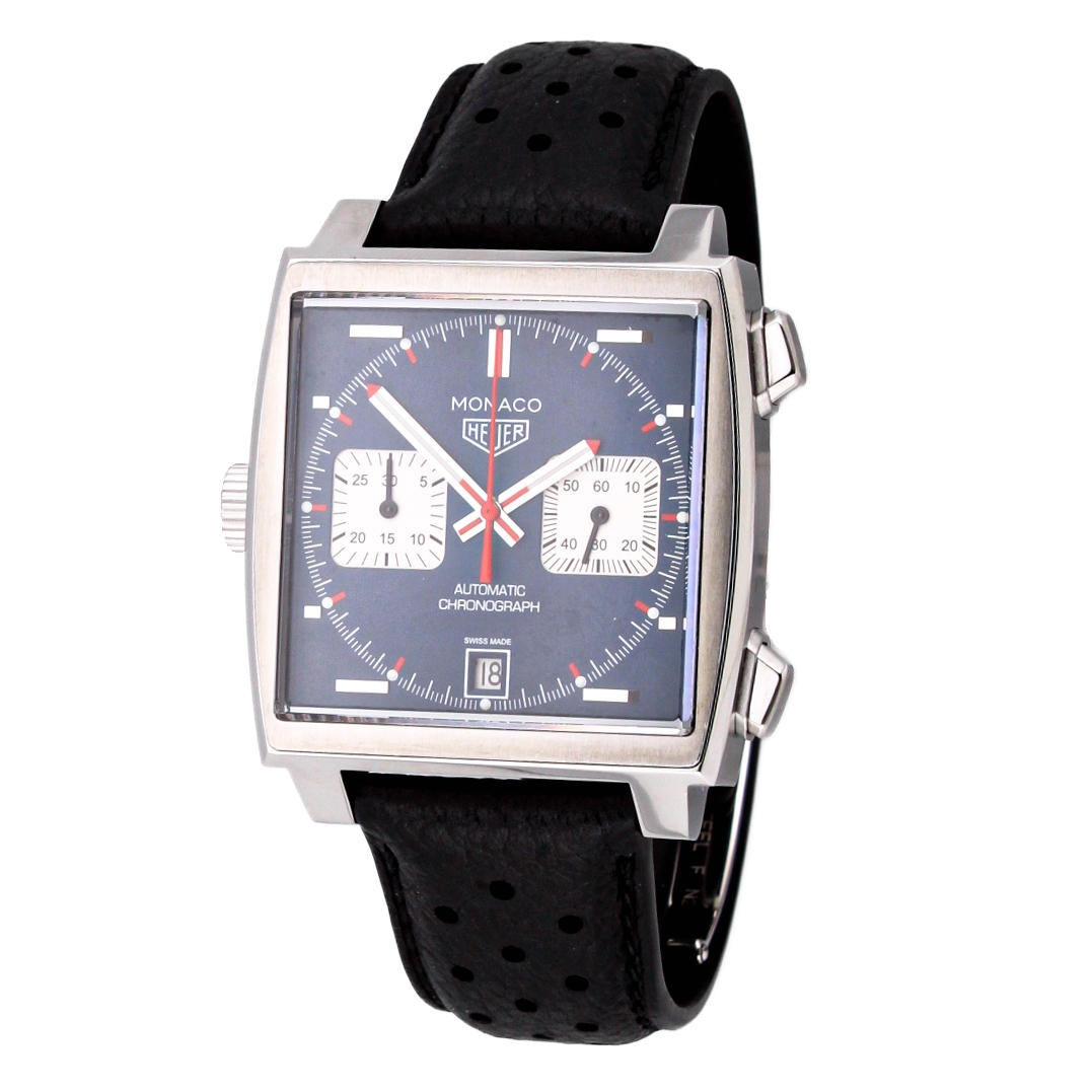 39mm Tag Heuer Monaco Calibre 11 Watch, Original Papers