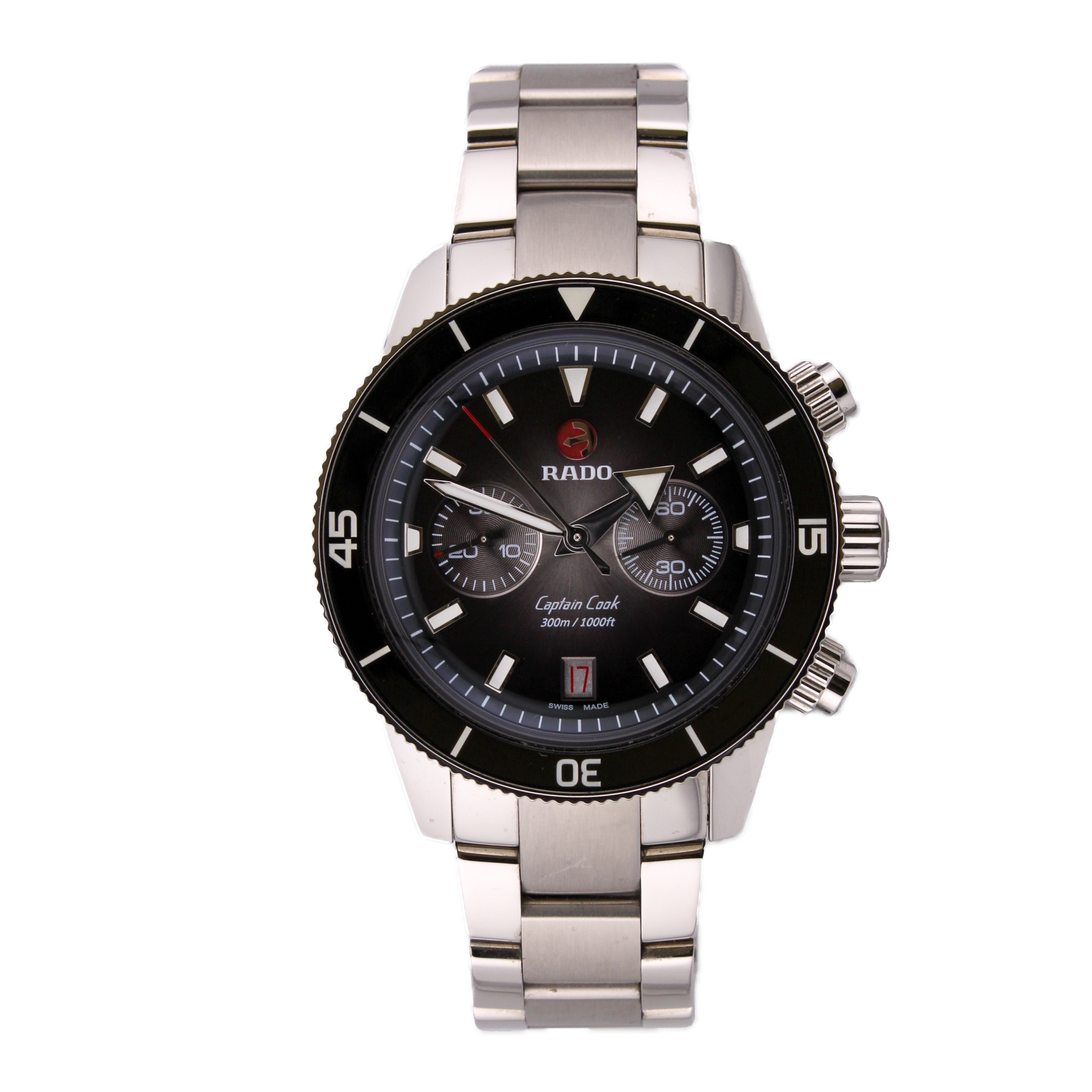 43mm Rado Captain Cook Watch & Original Papers