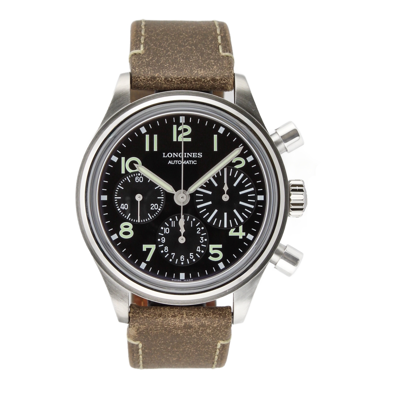 41mm Longines Avigation Big Eye Watch, Original Papers