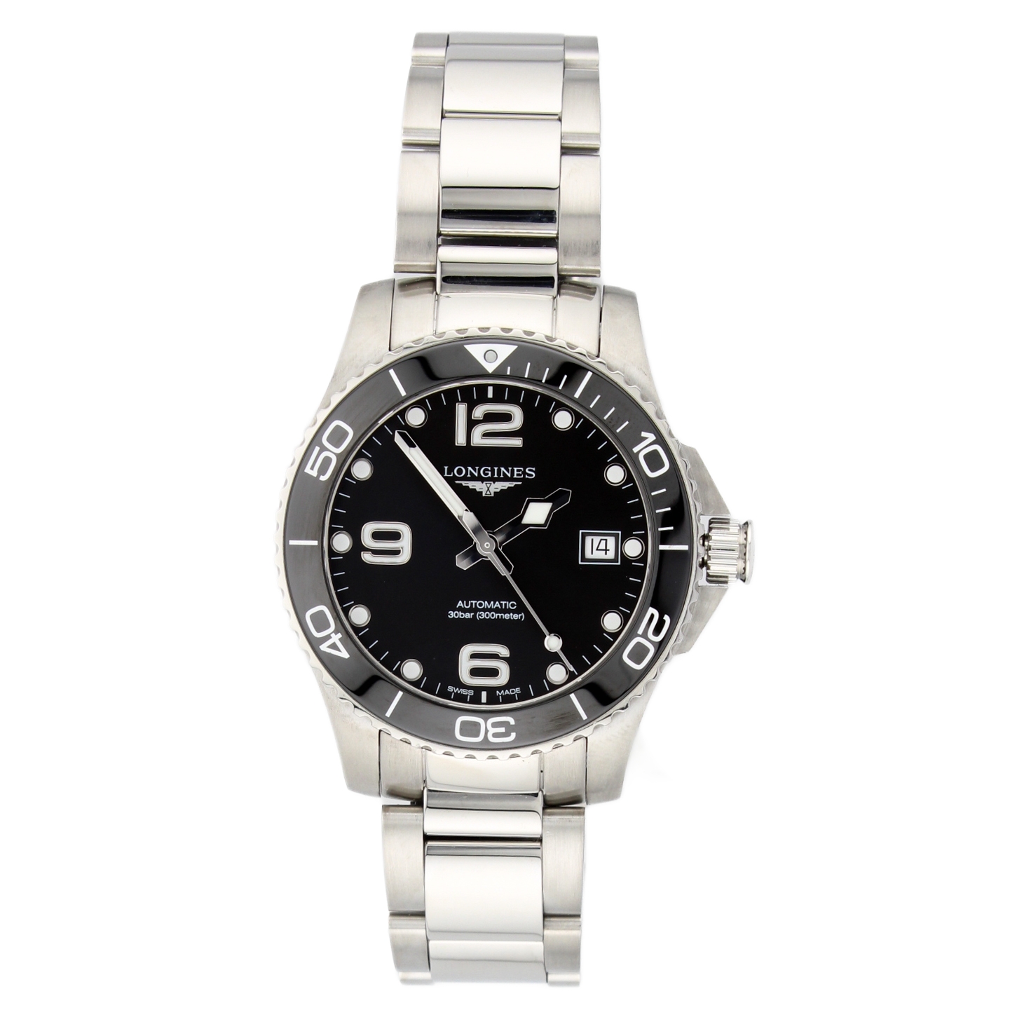 39mm Longines Hydroconquest Watch, Original Papers 39mm Longines Hydroconquest Watch, Original Papers