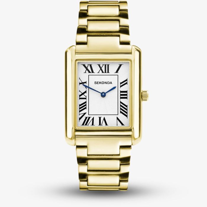 Sekonda Mens Clement Gold Plated White Dial Watch Sekonda Mens Clement Gold Plated White Dial Watch