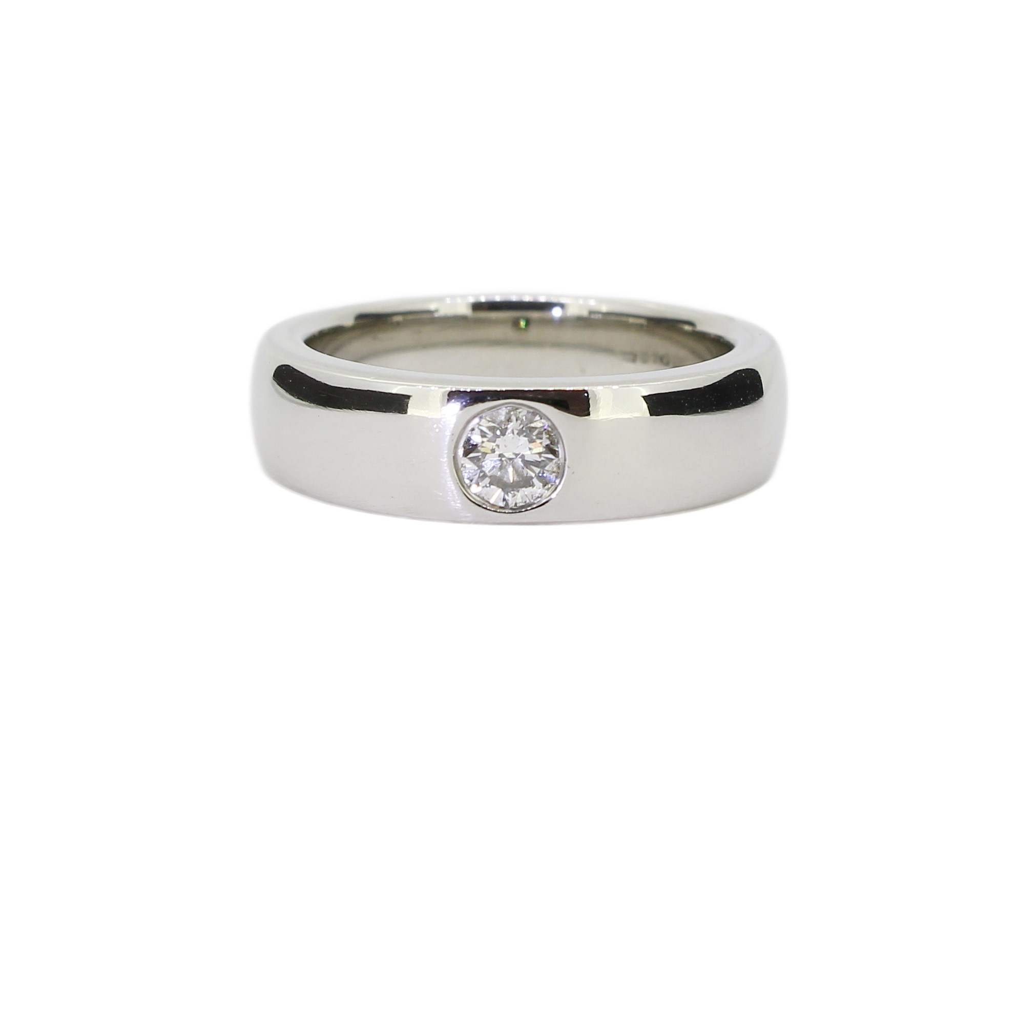 Pre-Owned Platinum Diamond Solitaire Band Ring 0.39ct Pre-Owned Platinum Diamond Solitaire Band Ring 0.39ct