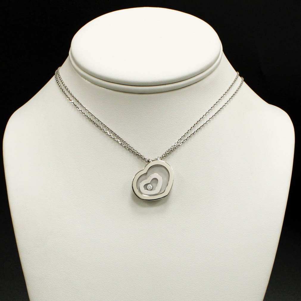 18ct Rose & White Gold Chopard Pendant & Chain 18ct Rose & White Gold Chopard Pendant & Chain