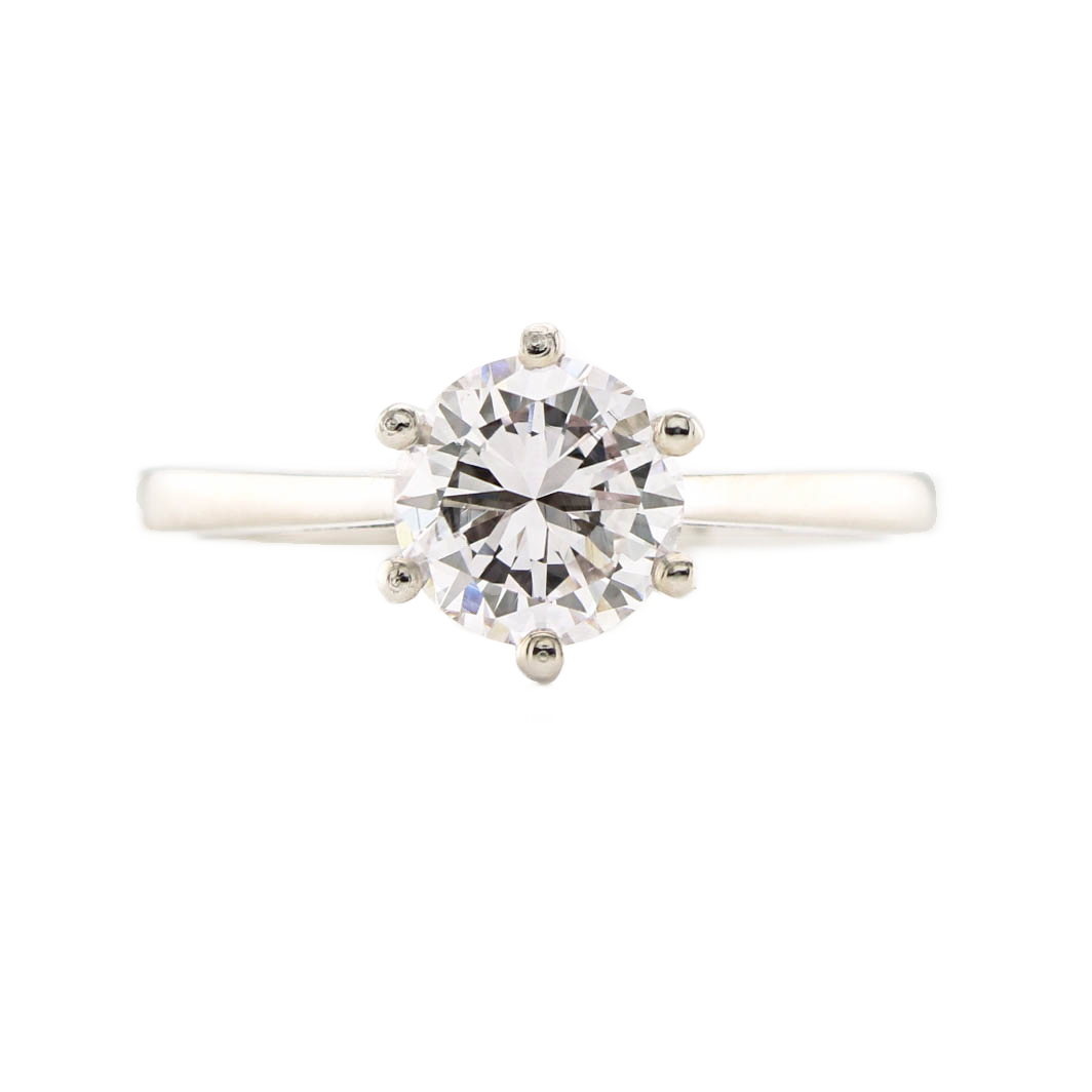 Pre-Owned Platinum Diamond Solitaire Ring 1.03ct