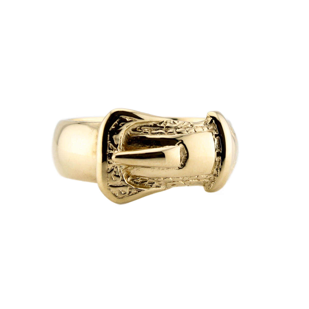 Pre-Owned 9ct Yellow Gold Buckle Ring