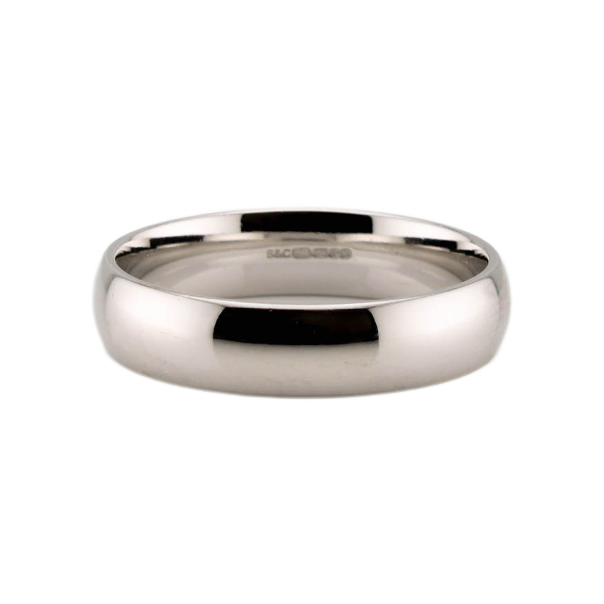 Pre-Owned 9ct White Gold 5mm Wedding Ring