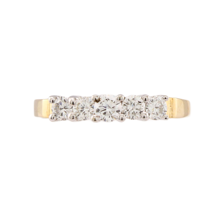 Pre-Owned 14ct Yellow Gold Diamond Eternity Ring Total 0.50ct Pre-Owned 14ct Yellow Gold Diamond Eternity Ring Total 0.50ct