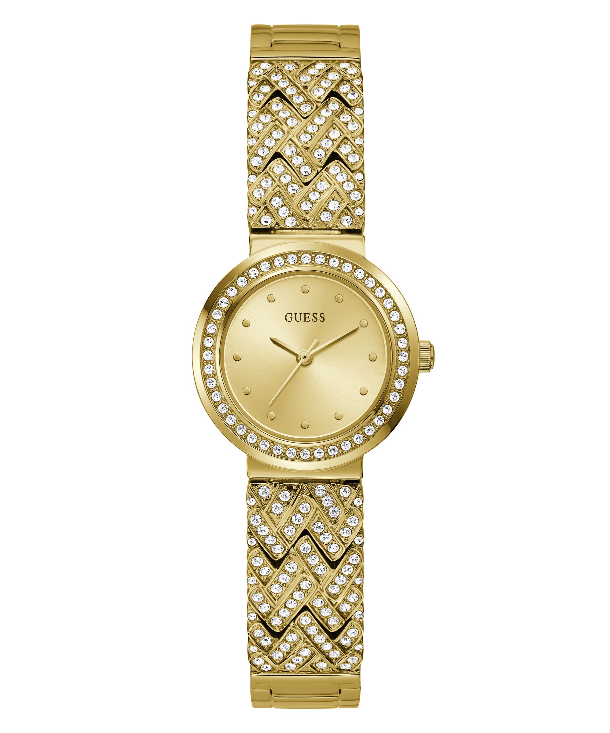 Guess Ladies Treasure Gold Tone Bracelet Watch, Was £209.00