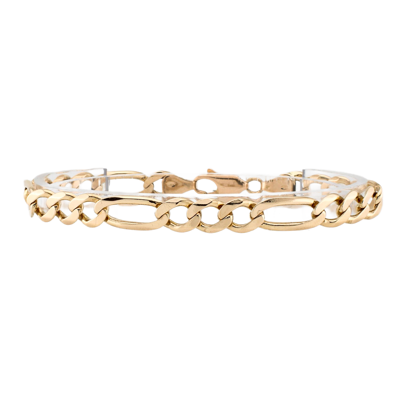 9ct Yellow Gold Figaro Link Bracelet 0% VAT 9ct Yellow Gold Figaro Link Bracelet 0% VAT