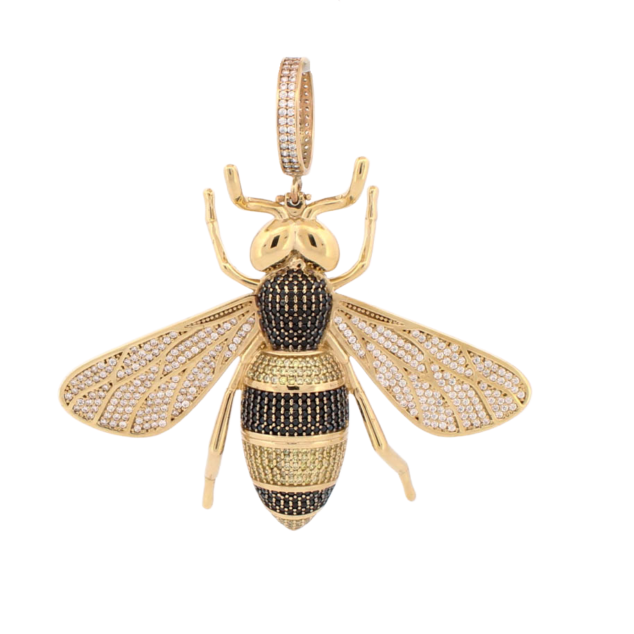 Pre-Owned 9ct Yellow Gold Stone Set Wasp Pendant