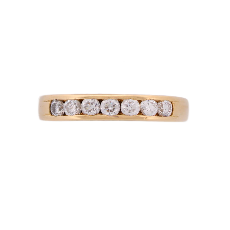 18ct Yellow Gold Diamond Eternity Ring Total 0.50ct